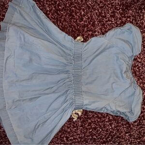 Crewcuts Sky Blue Short Sleeve Dress